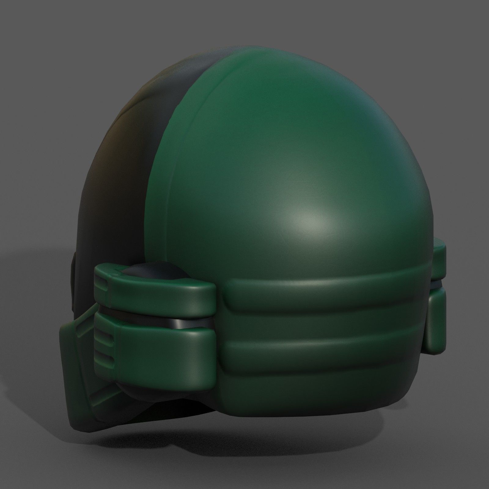 Helmet plastic mask protection pollution ball shaped Low-poly Low-poly 3D model_5