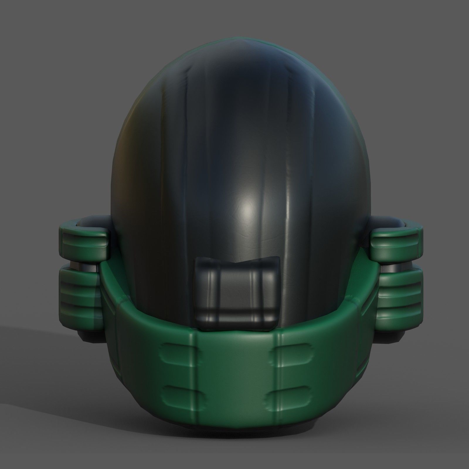 Helmet plastic mask protection pollution ball shaped Low-poly Low-poly 3D model_9