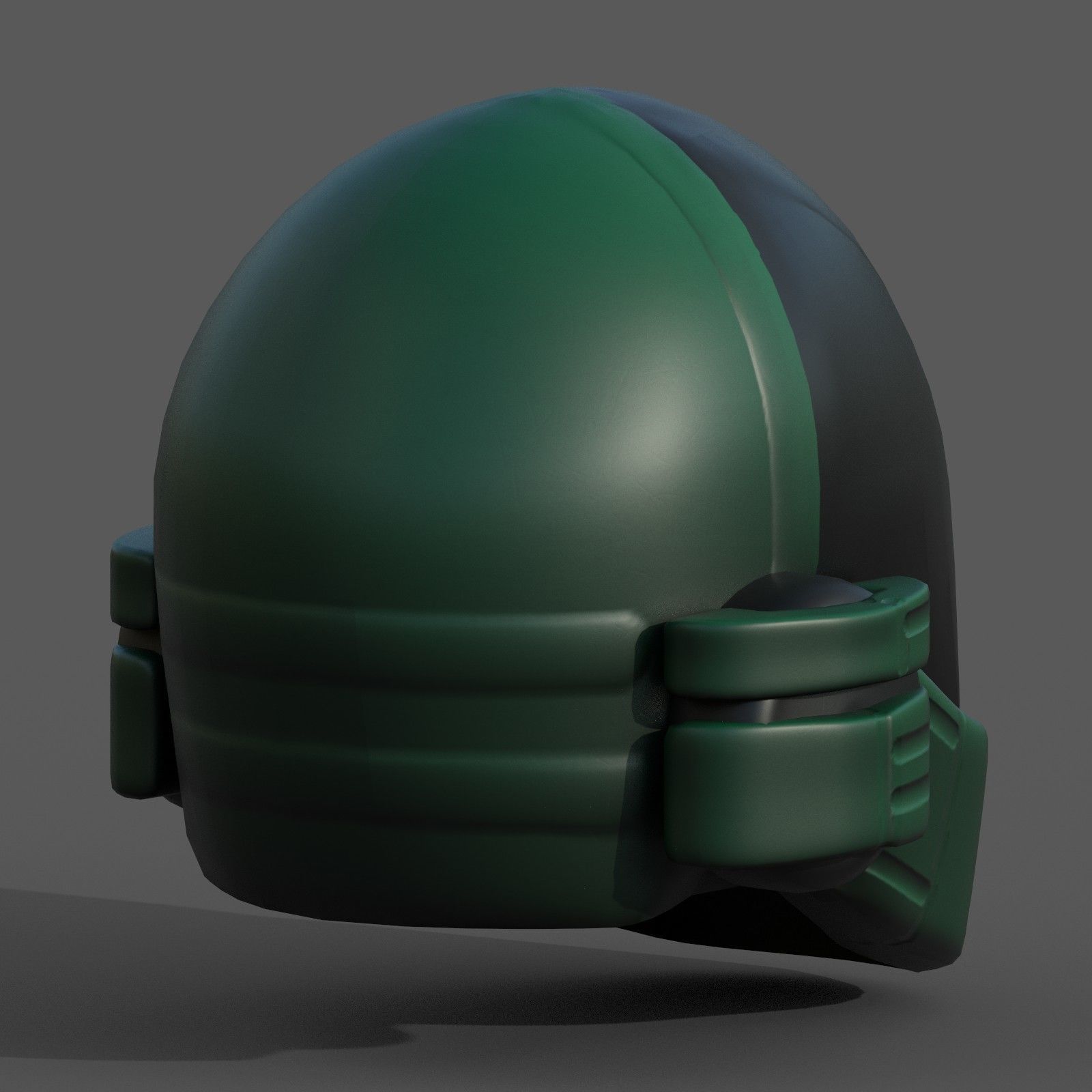 Helmet plastic mask protection pollution ball shaped Low-poly Low-poly 3D model_7