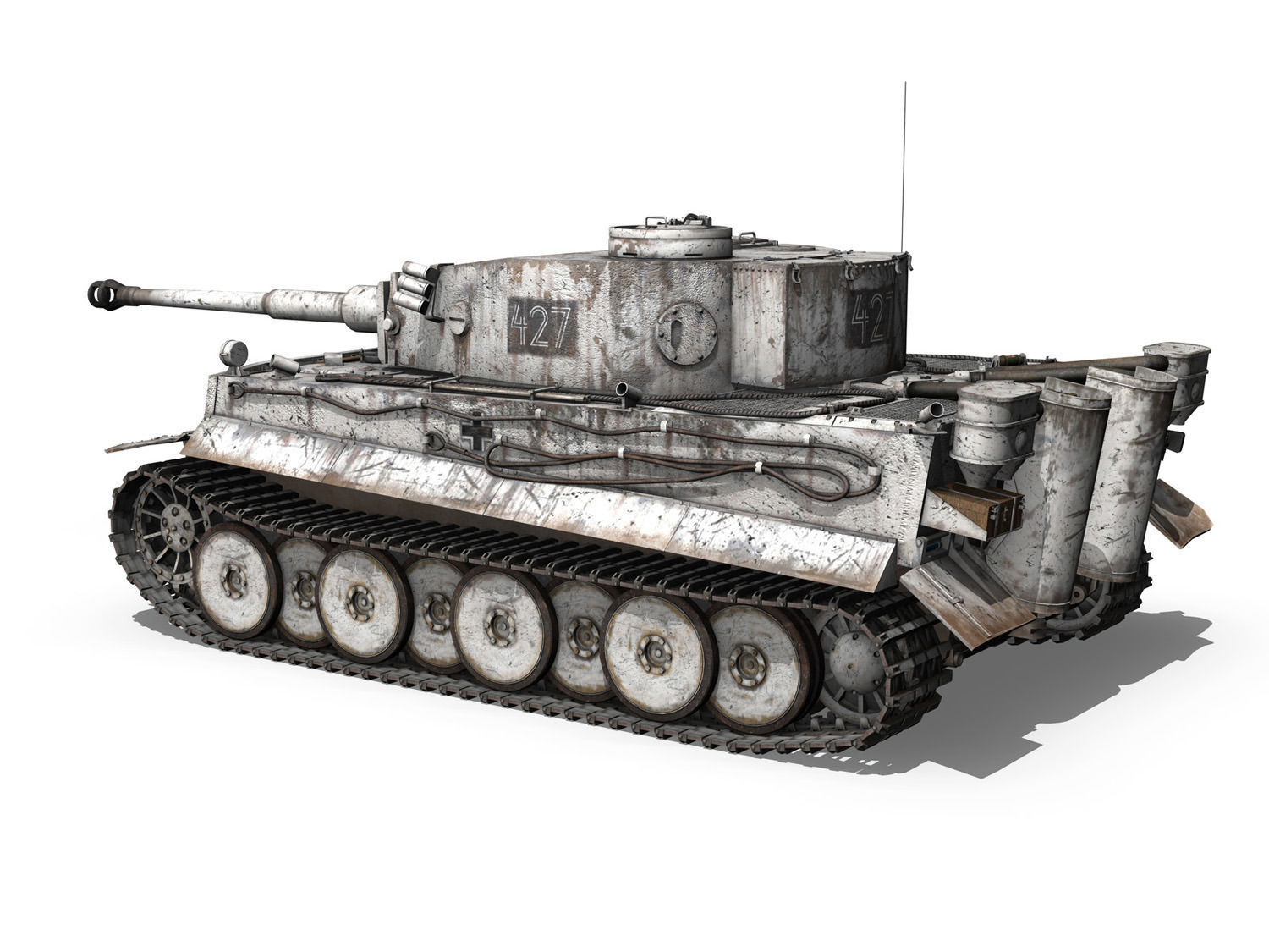 Panzer VI - Tiger - 427 - Early Production 3D model_3