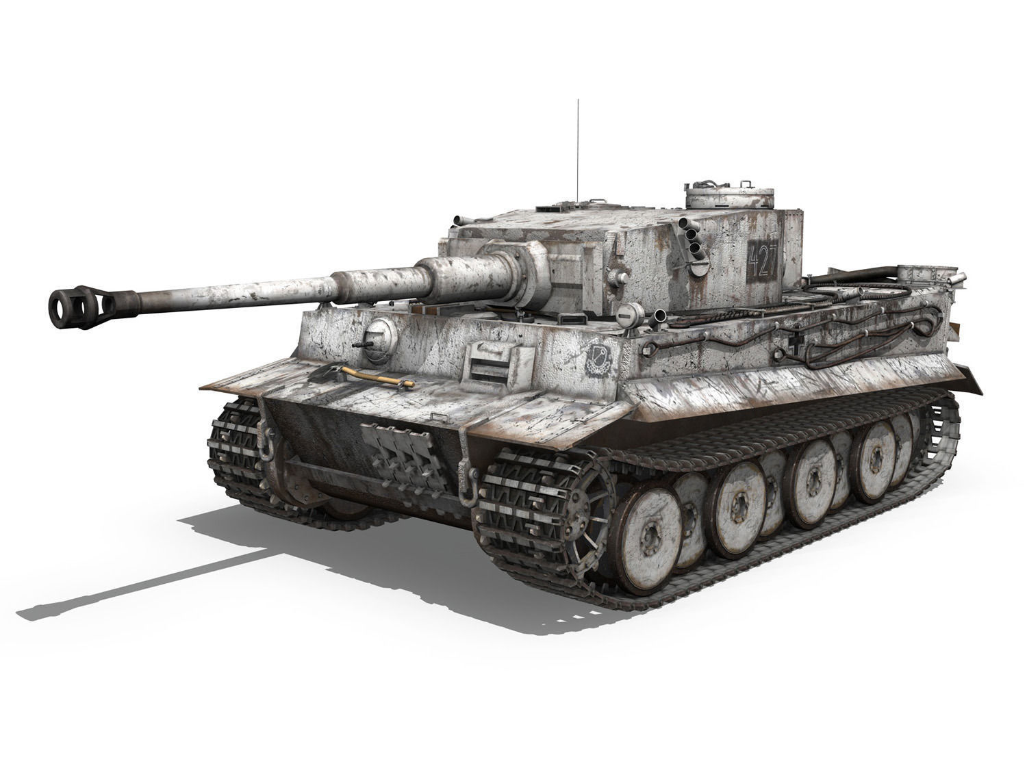 Panzer VI - Tiger - 427 - Early Production 3D model_2