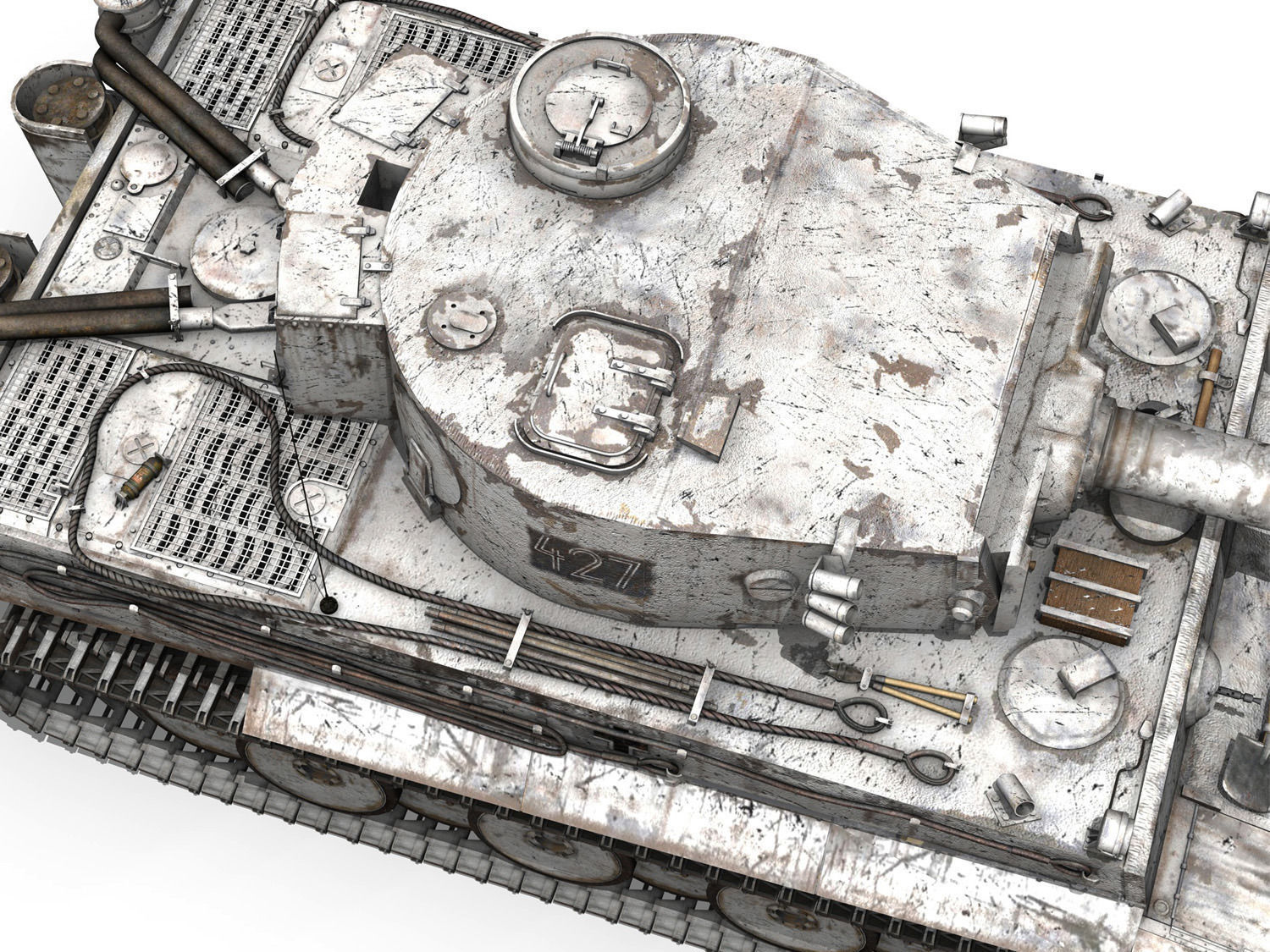 Panzer VI - Tiger - 427 - Early Production 3D model_10