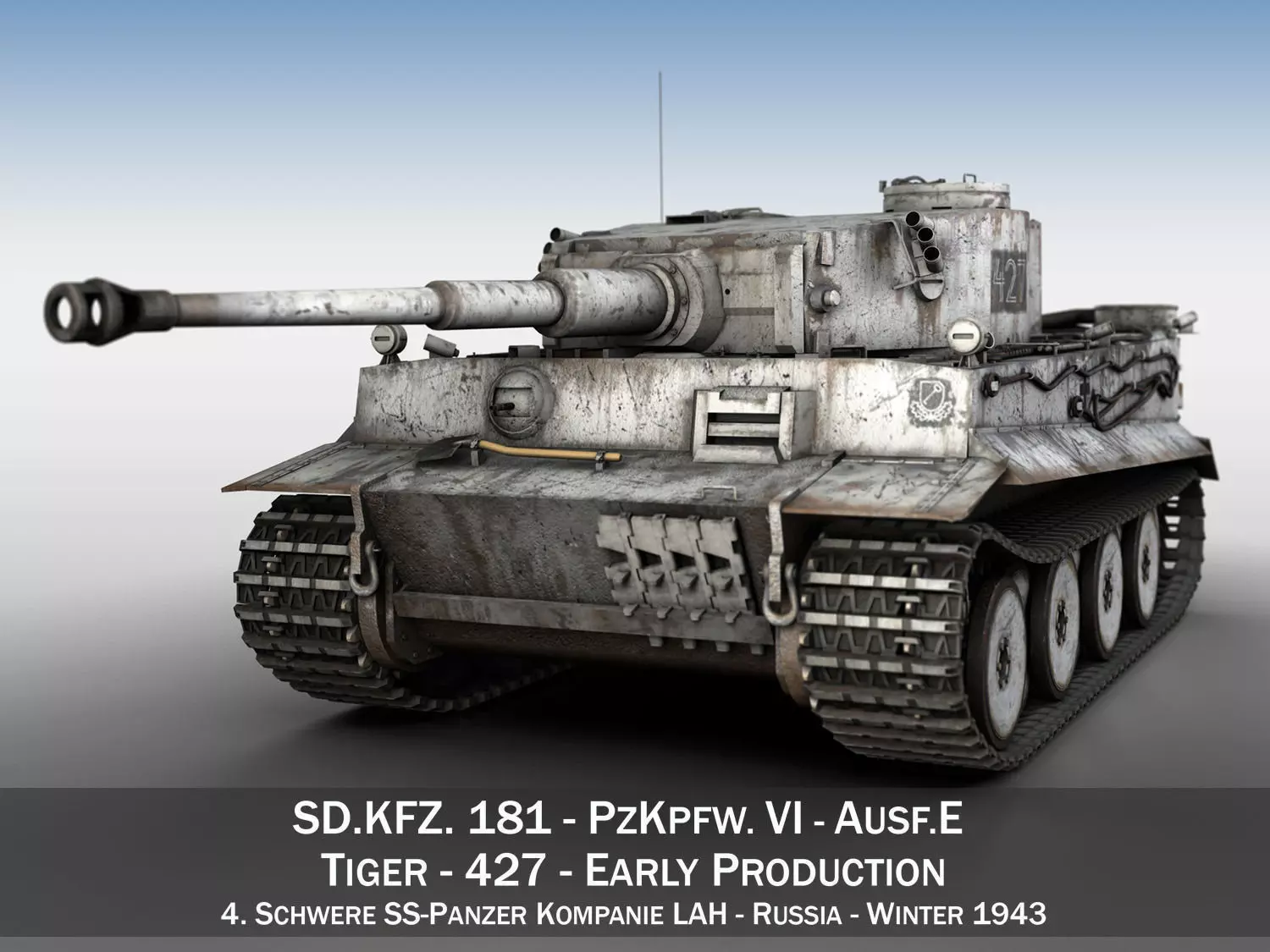Panzer VI - Tiger - 427 - Early Production 3D model_0