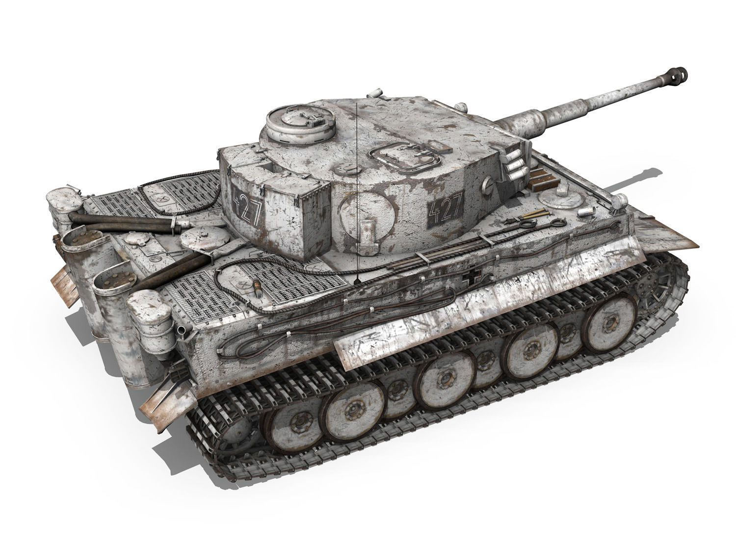 Panzer VI - Tiger - 427 - Early Production 3D model_6