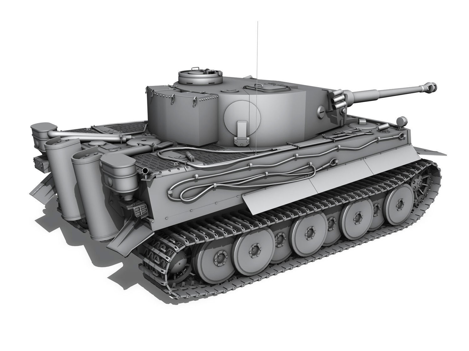 Panzer VI - Tiger - 427 - Early Production 3D model_11