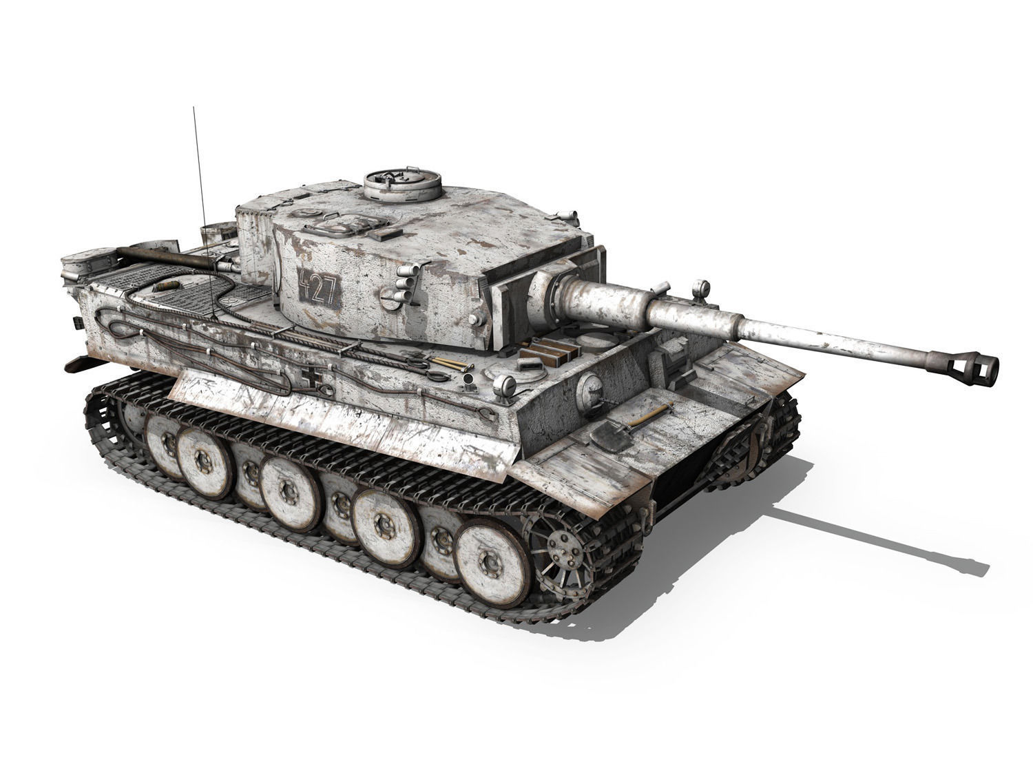 Panzer VI - Tiger - 427 - Early Production 3D model_7
