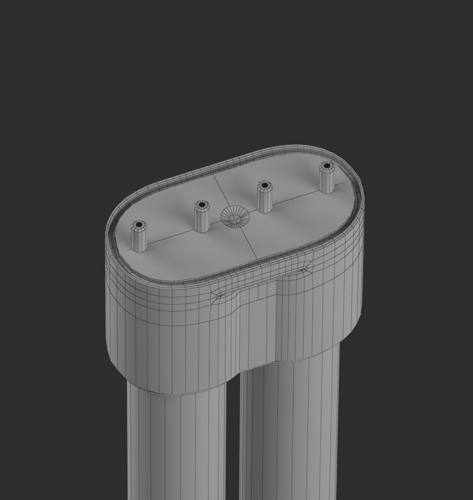 Twisted Wooden Lamp Design Low-poly 3D model_9