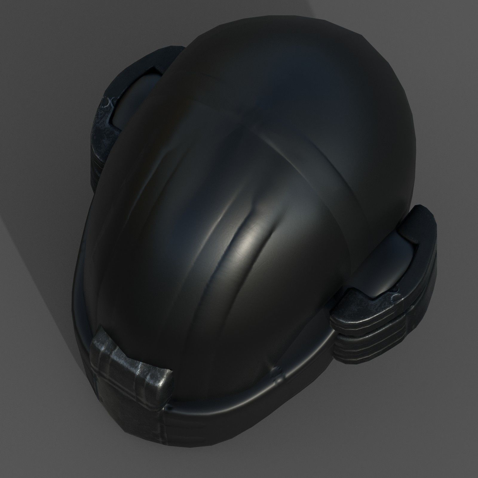 Helmet plastic mask protection pollution ball shaped Low-poly Low-poly 3D model_8