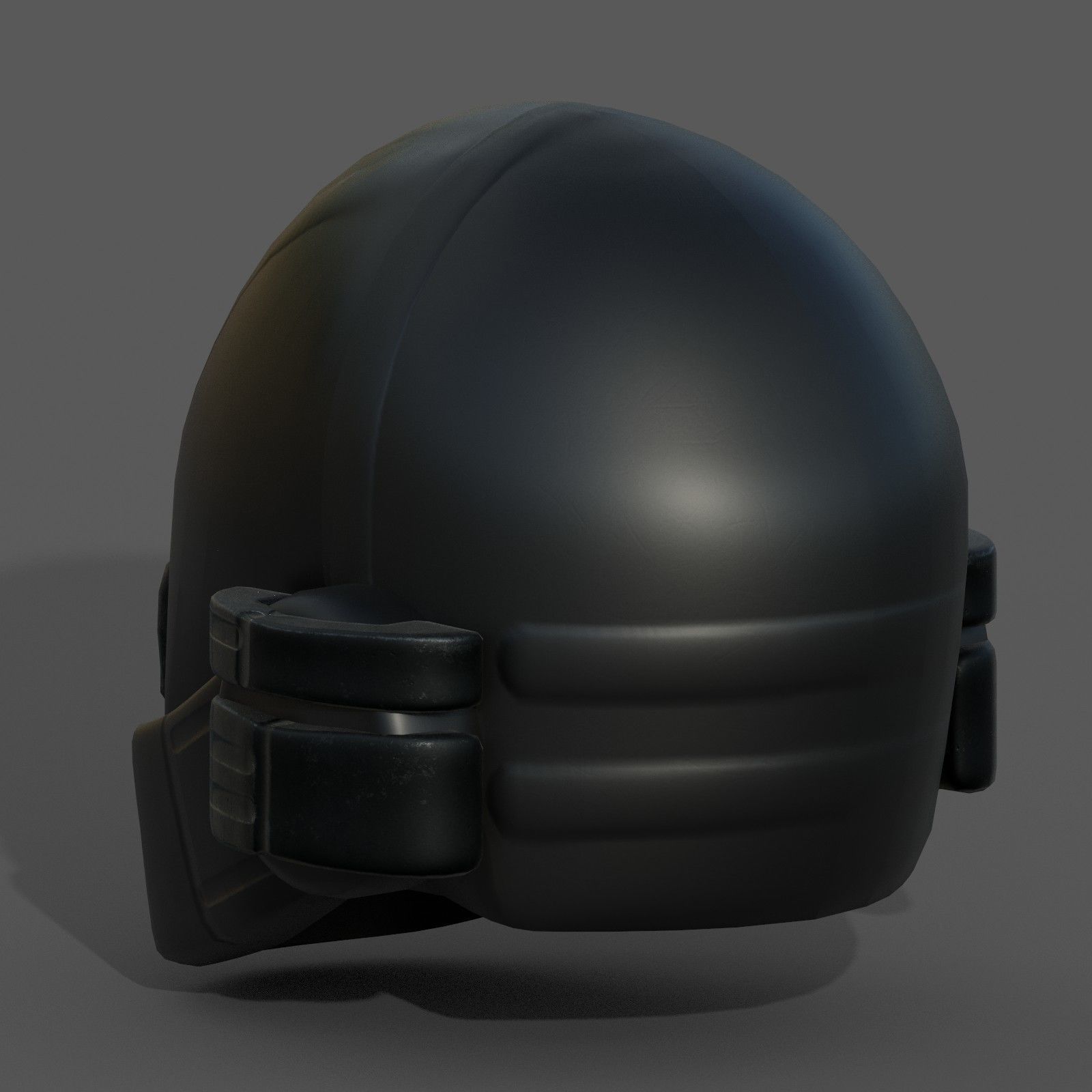 Helmet plastic mask protection pollution ball shaped Low-poly Low-poly 3D model_7