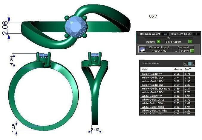 SOLITER RING 3D print model