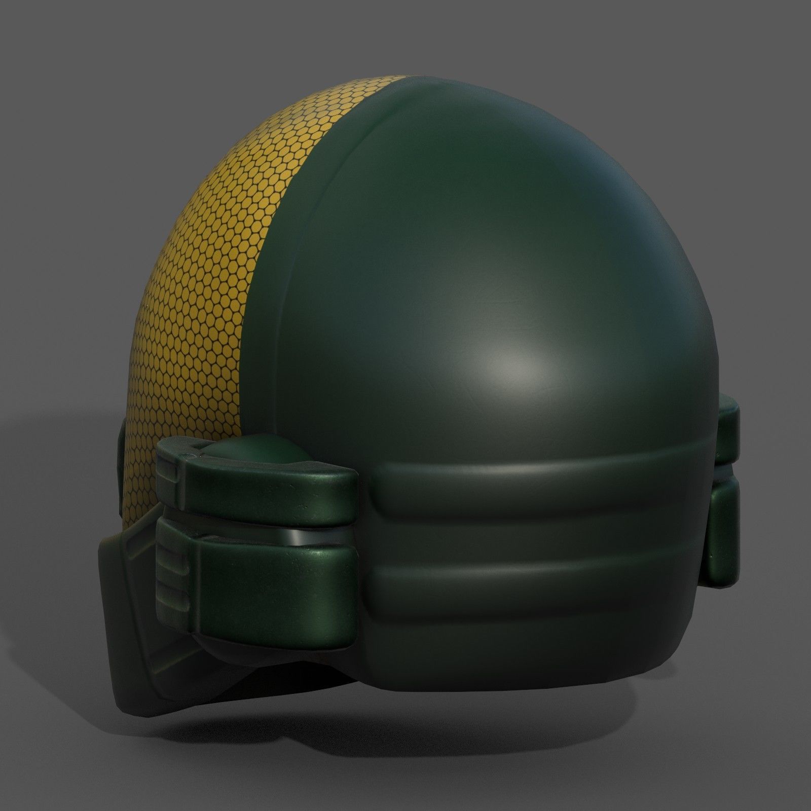 Helmet plastic mask protection pollution ball shaped Low-poly Low-poly 3D model_6