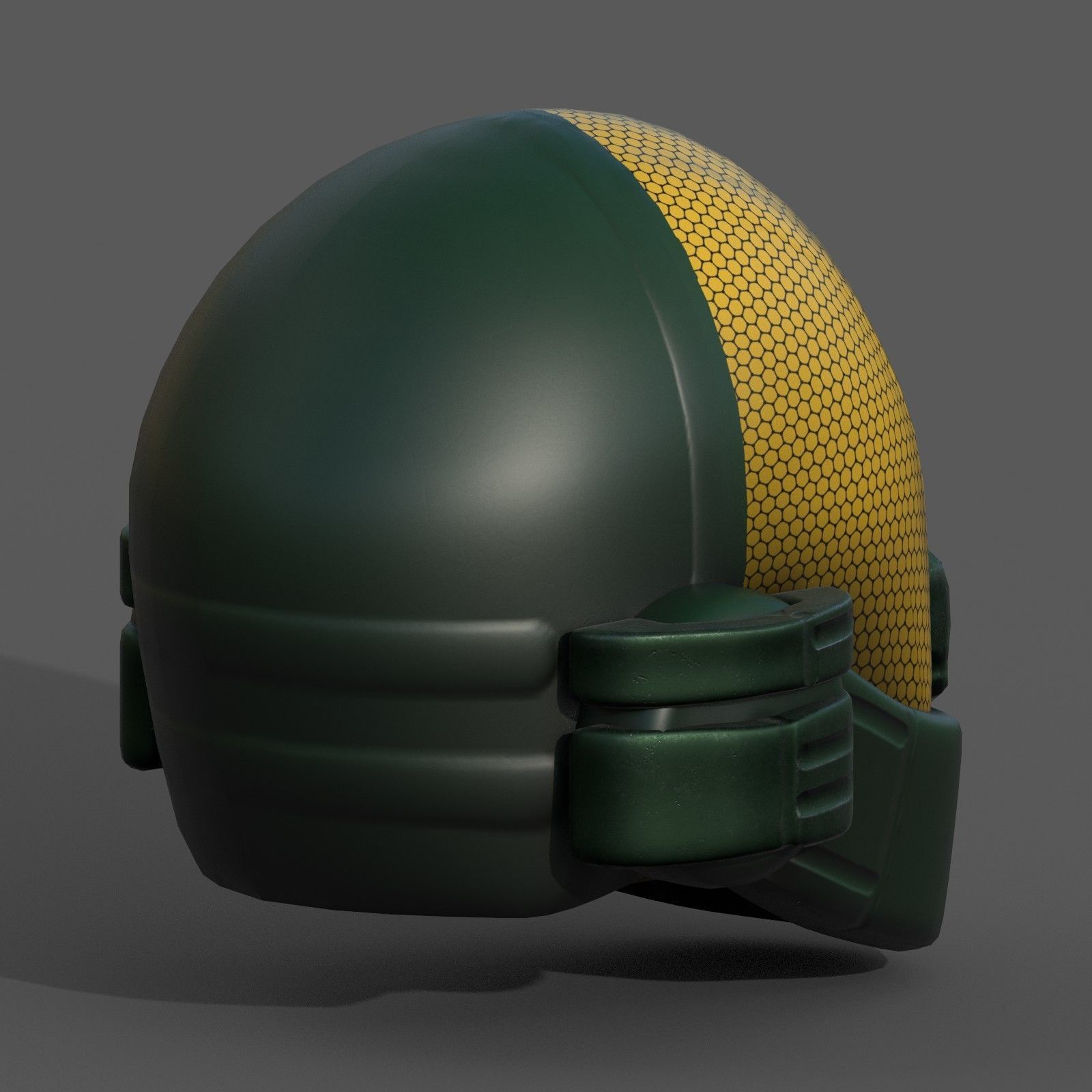 Helmet plastic mask protection pollution ball shaped Low-poly Low-poly 3D model_2