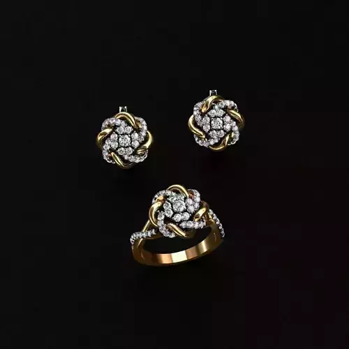 Ring and Earrings  3D print model