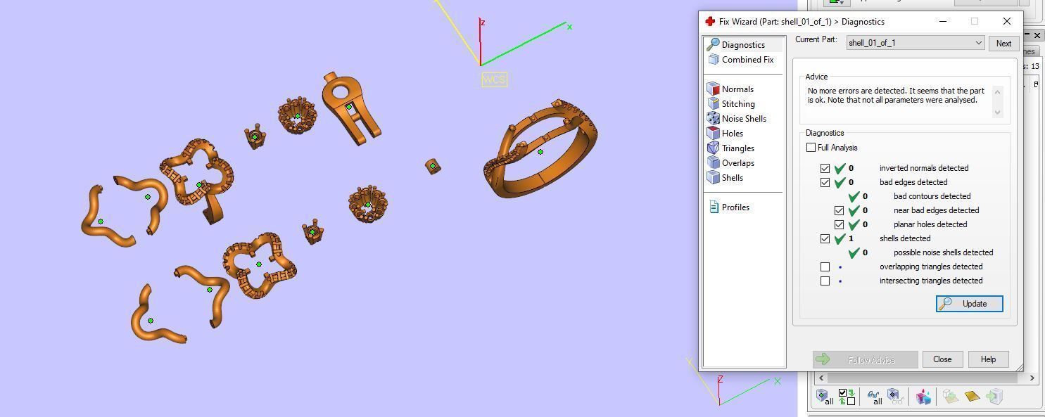 Ring and Earrings  3D print model_5