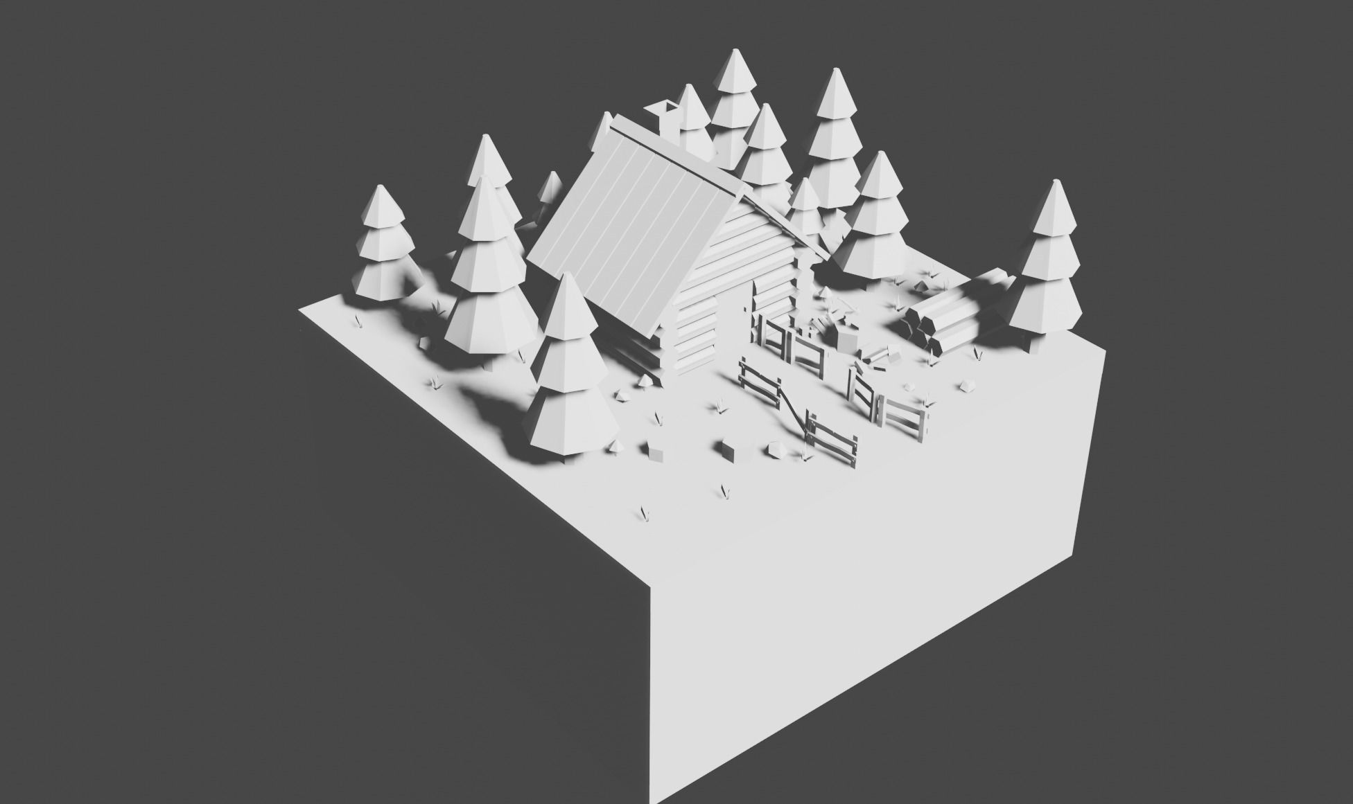 forest home pack Free low-poly 3D model_13