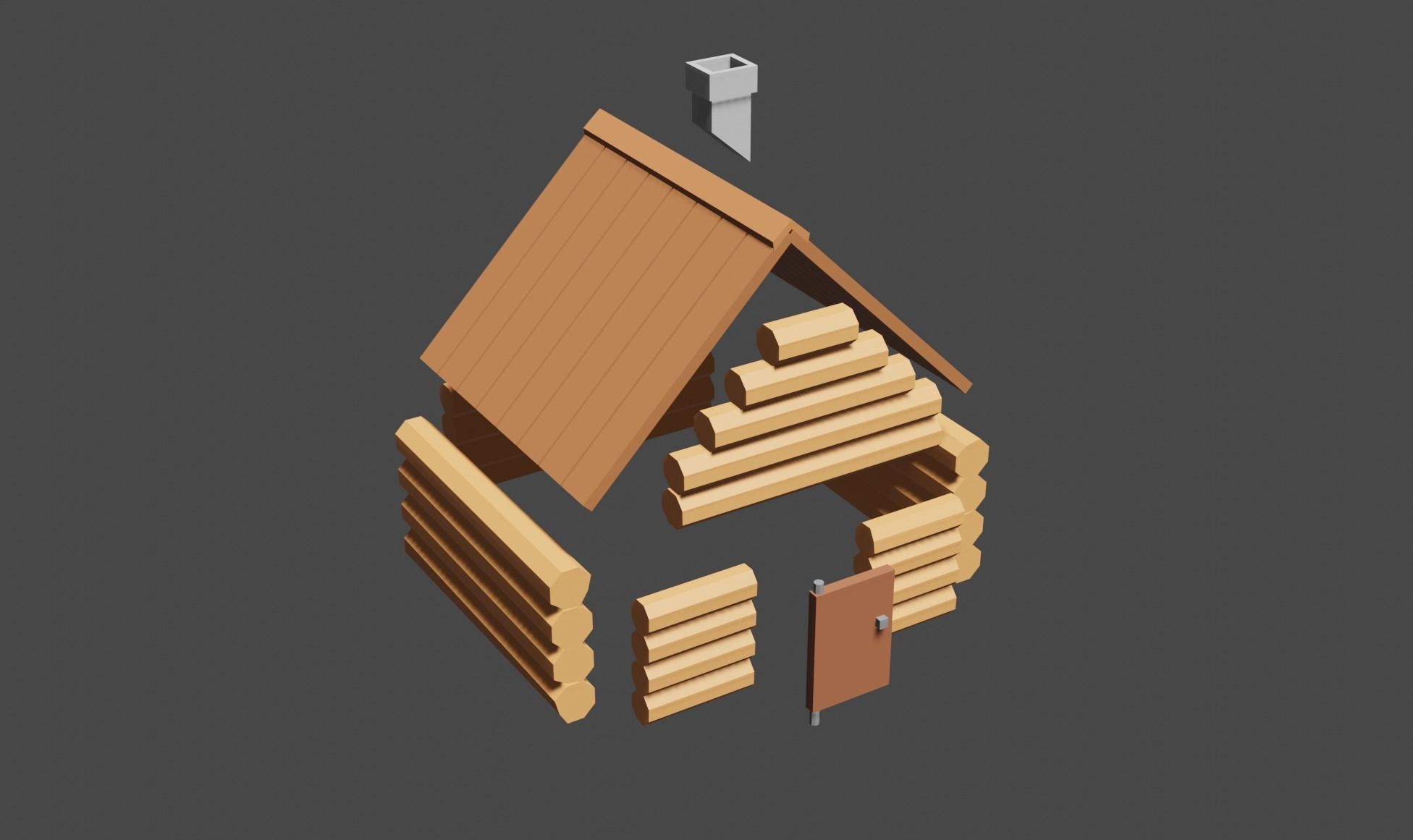 forest home pack Free low-poly 3D model_10