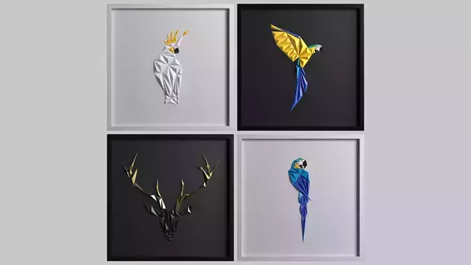 Paper Art Work 01 3D model