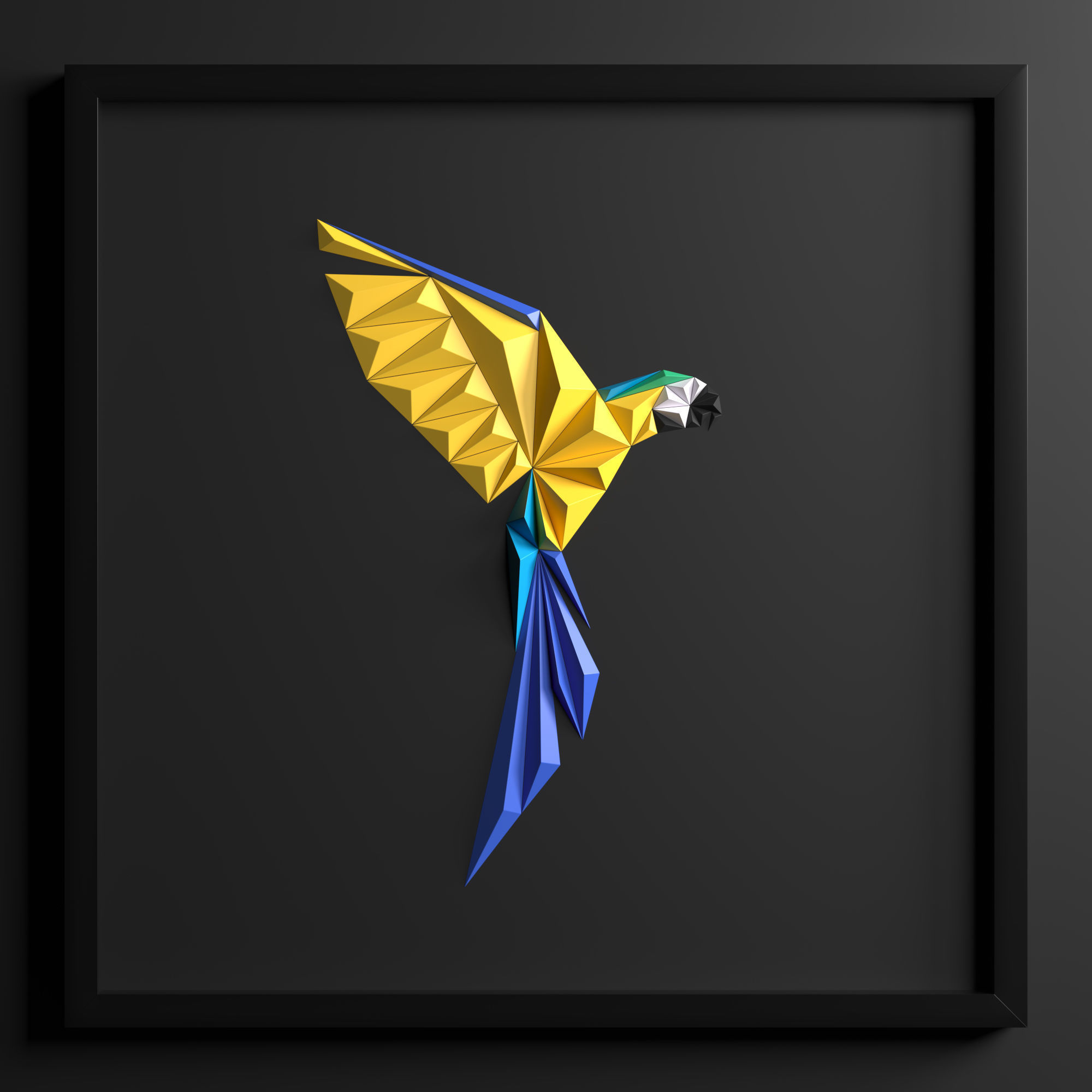 Paper Art Work 01 3D model | CGTrader