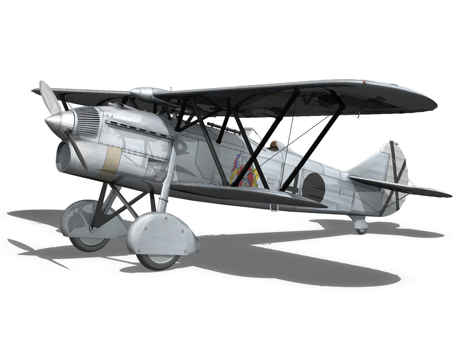 Fiat CR 32 - Italy Air Force - Gruppo Baleari 3D model_6