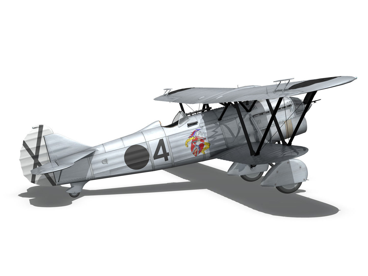 Fiat CR 32 - Italy Air Force - Gruppo Baleari 3D model_9