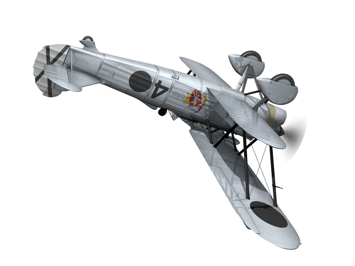 Fiat CR 32 - Italy Air Force - Gruppo Baleari 3D model_5