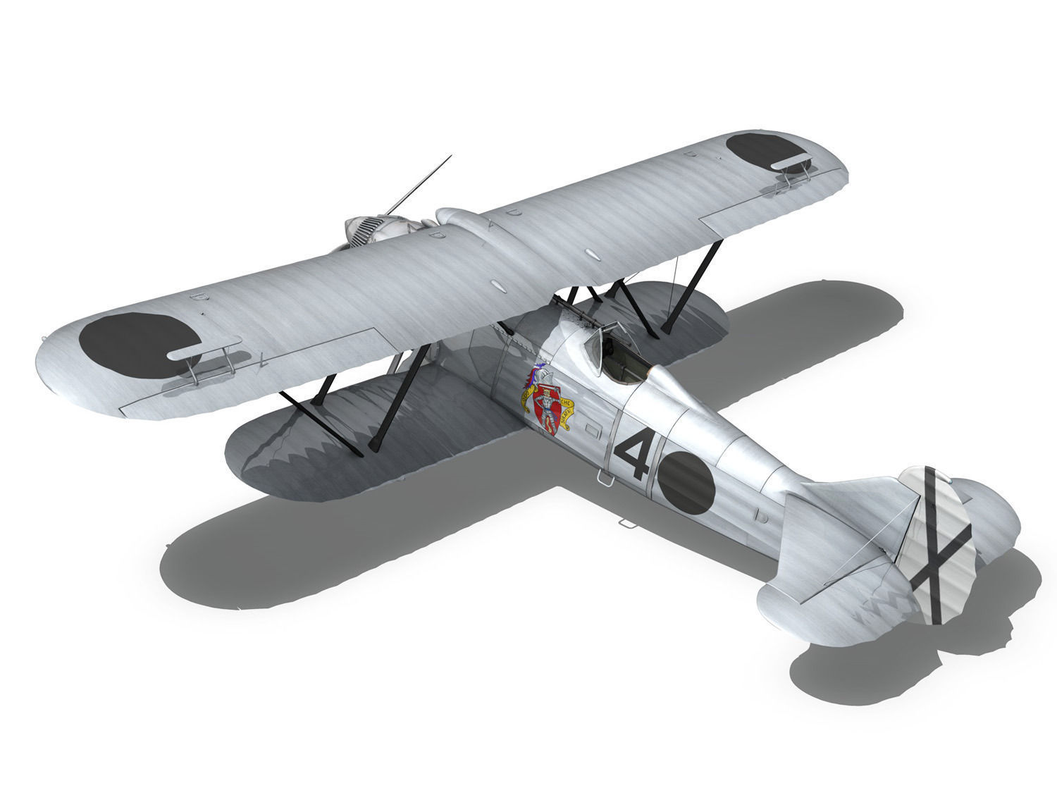 Fiat CR 32 - Italy Air Force - Gruppo Baleari 3D model_8