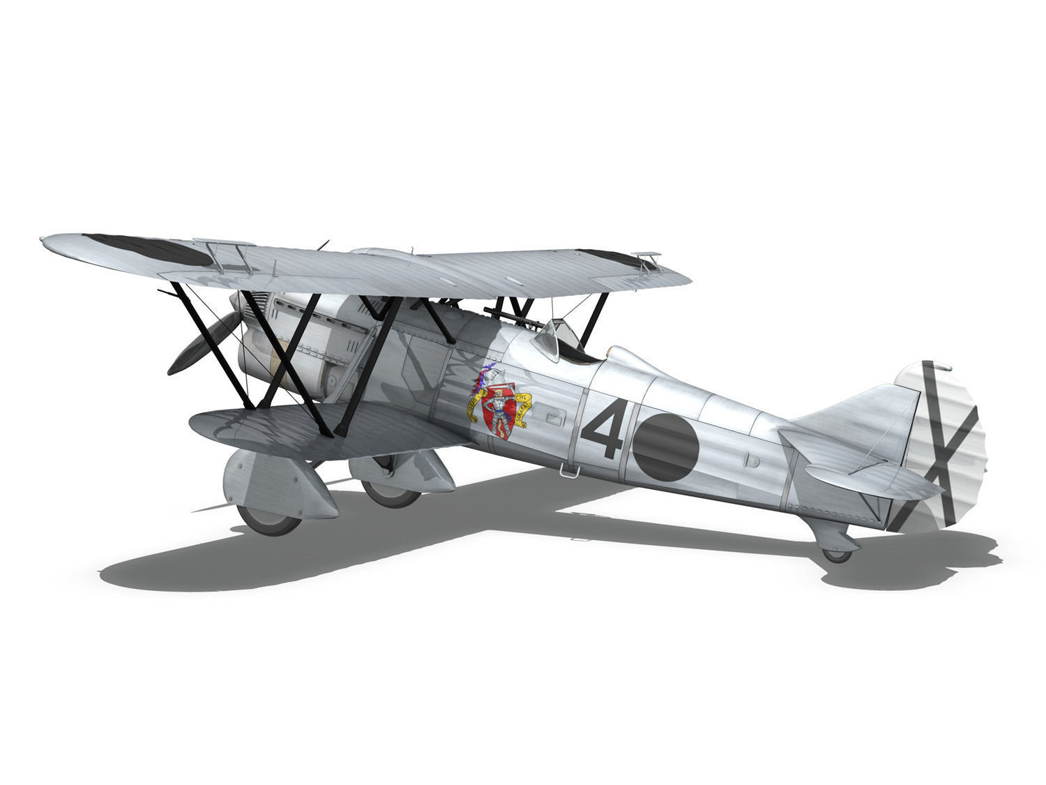 Fiat CR 32 - Italy Air Force - Gruppo Baleari 3D model_7