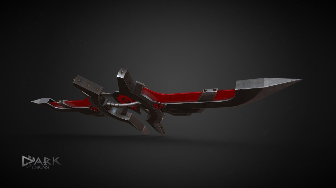 Horde Warglaive Low-poly 3D model_1