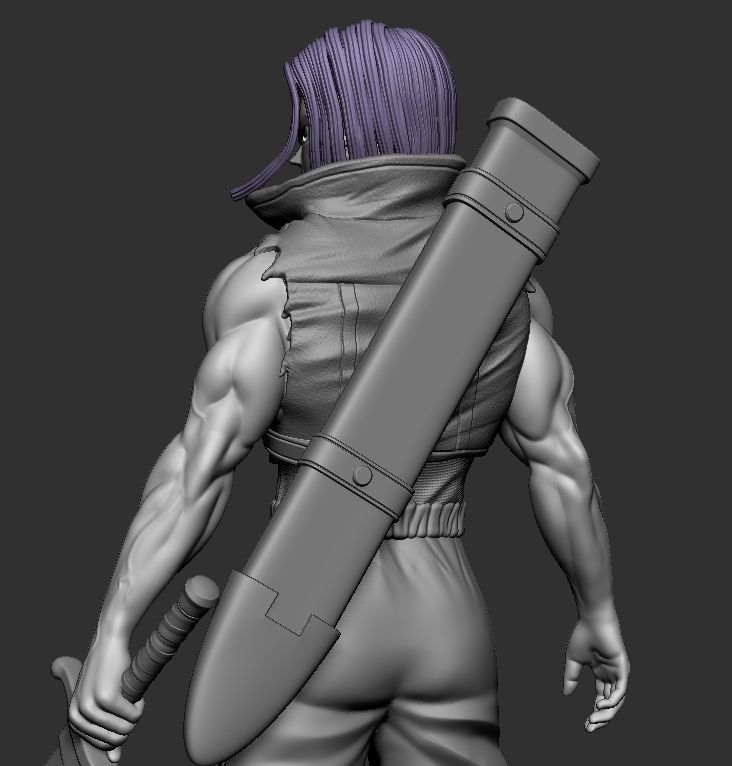 Trunks from Dragon Ball Z 3D Printable Statue 3D print model_7