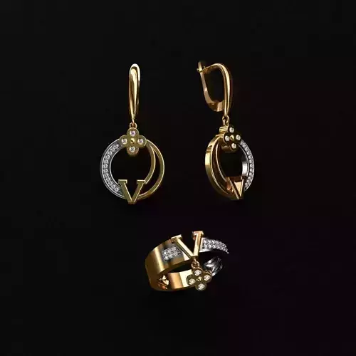 Ring and Earrings 