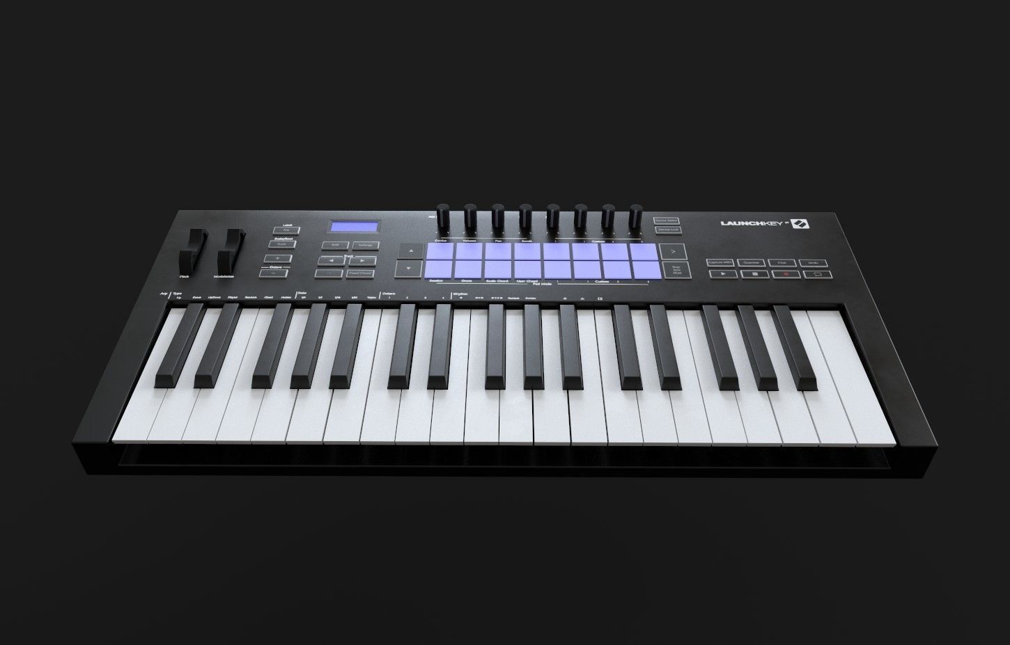 Novation Launchkey 37 MKIII Low-poly 3D model_1