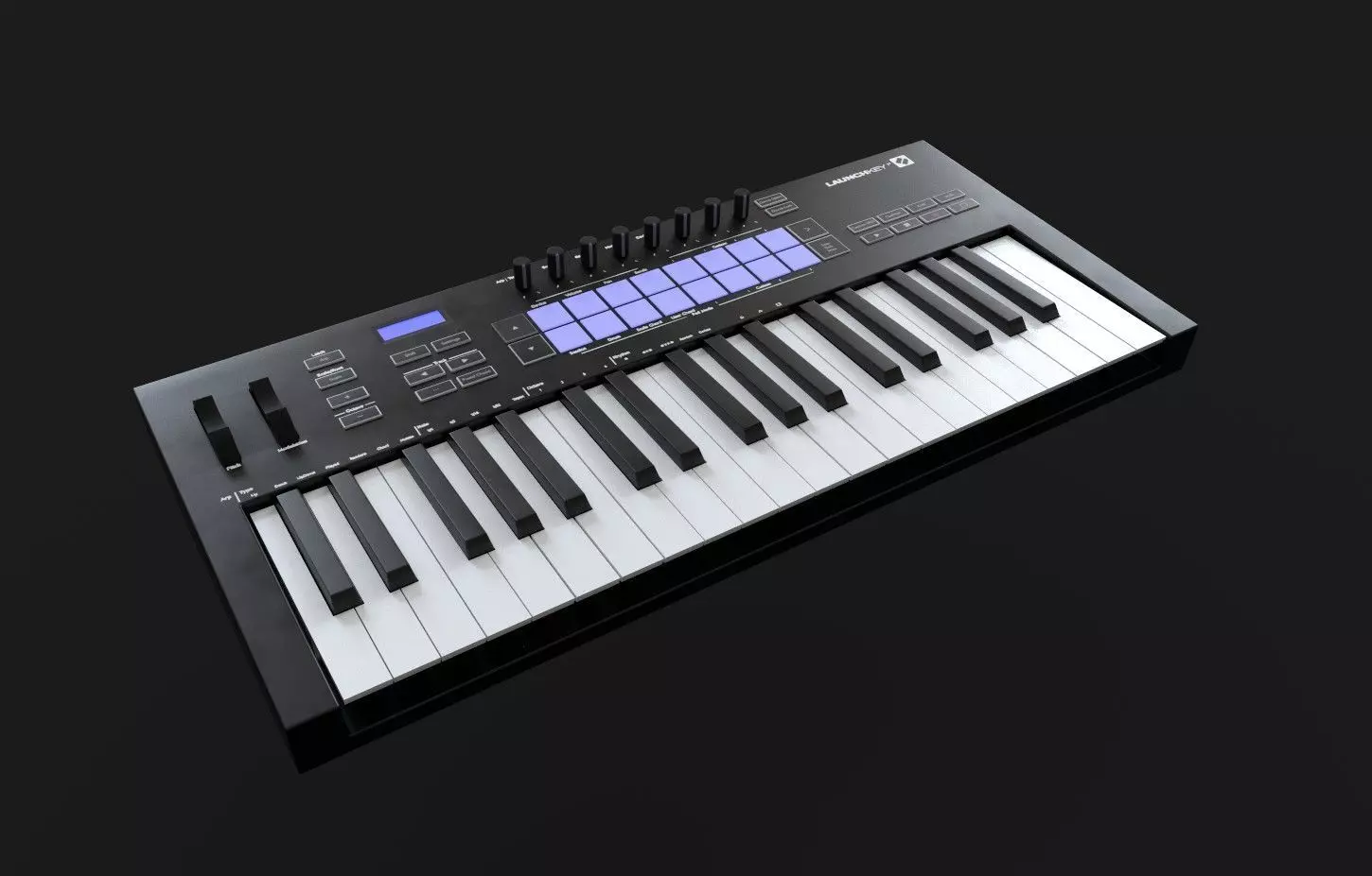 Novation Launchkey 37 MKIII Low-poly 3D model_0