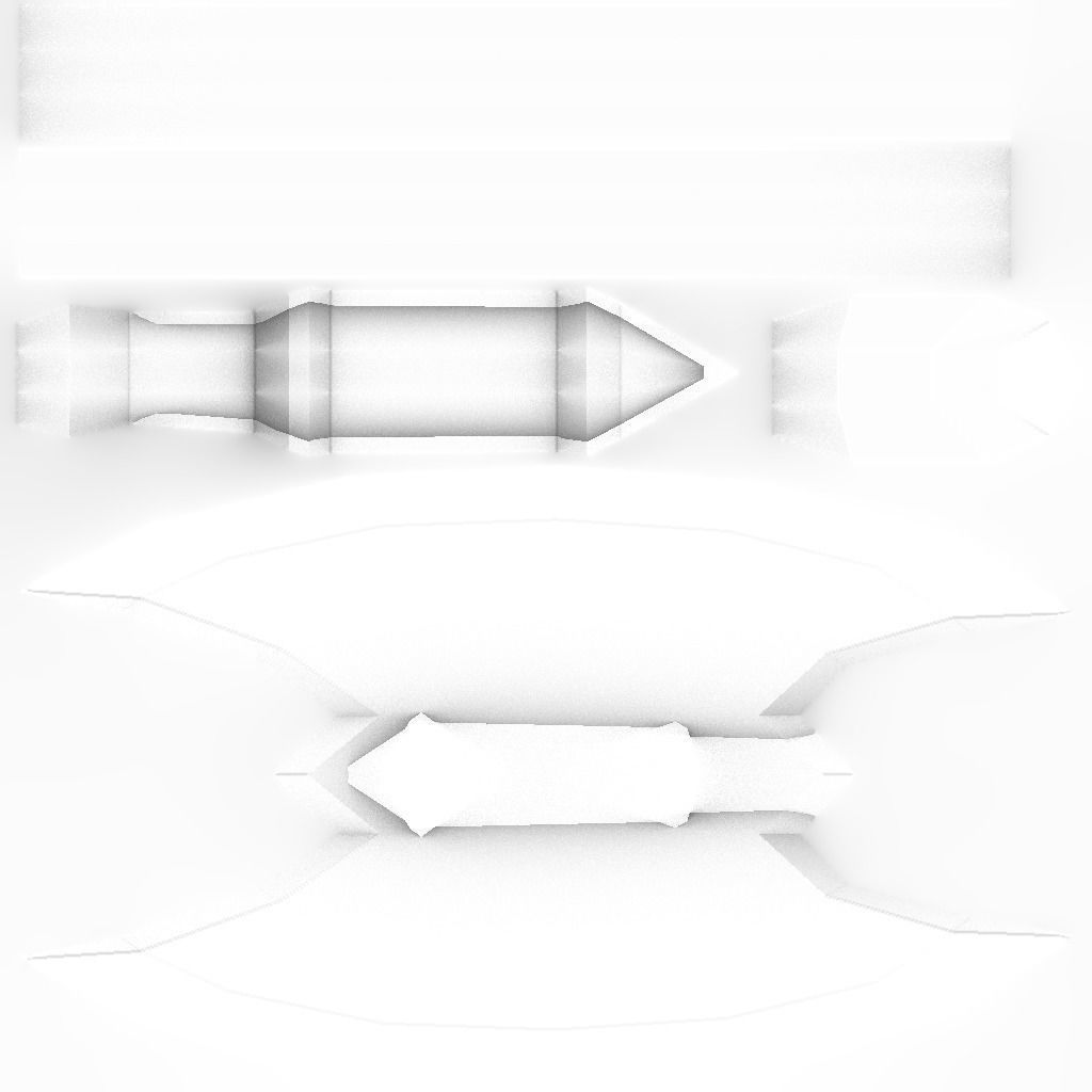 low poly axe Low-poly 3D model_1