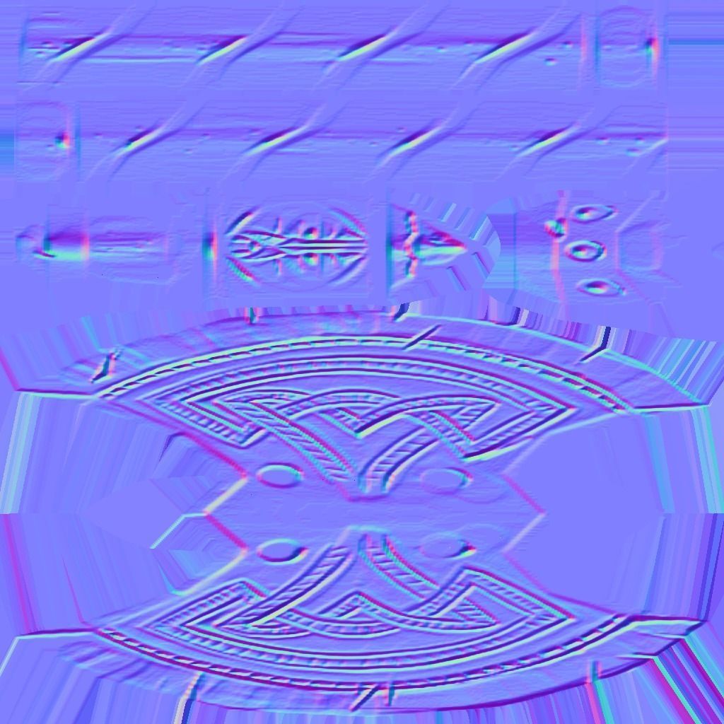 low poly axe Low-poly 3D model_8