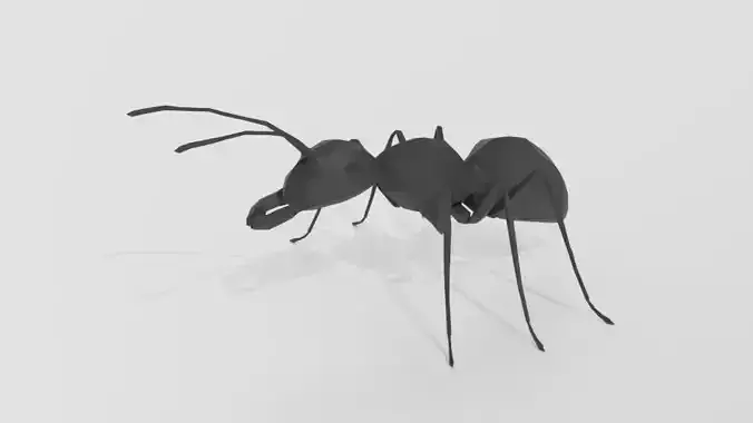 Low Poly Cartoon Ant