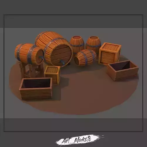 Low-Poly Asset Tavern Low-poly 3D model
