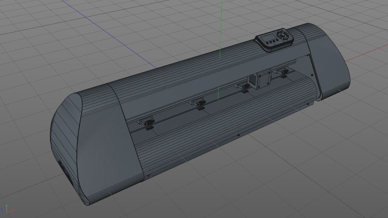 Roland Advanced Cutting Plotter Free low-poly 3D model_9
