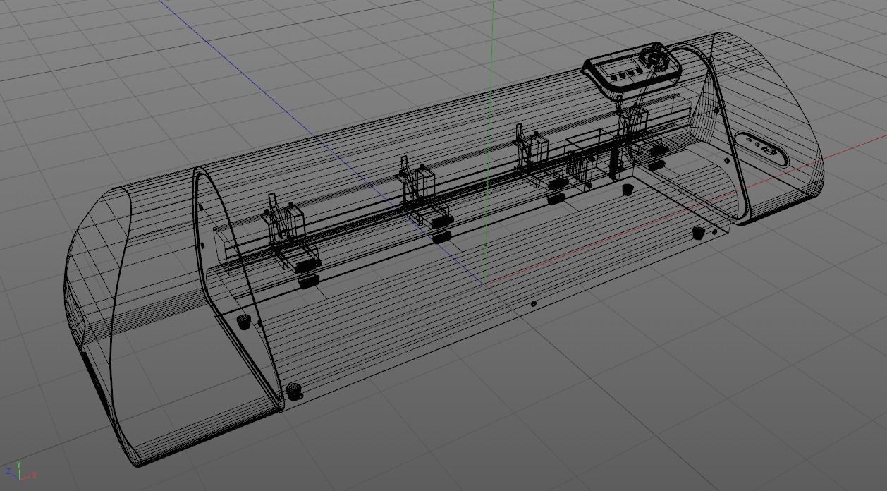 Roland Advanced Cutting Plotter Free low-poly 3D model_15