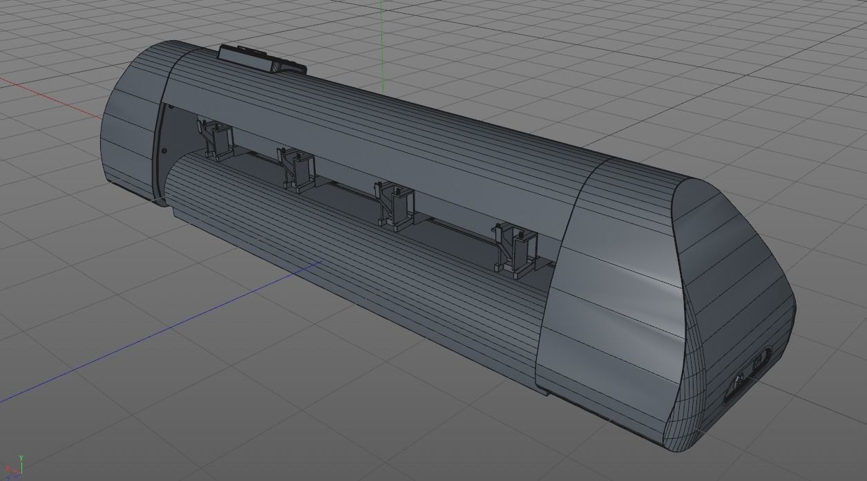 Roland Advanced Cutting Plotter Free low-poly 3D model_10