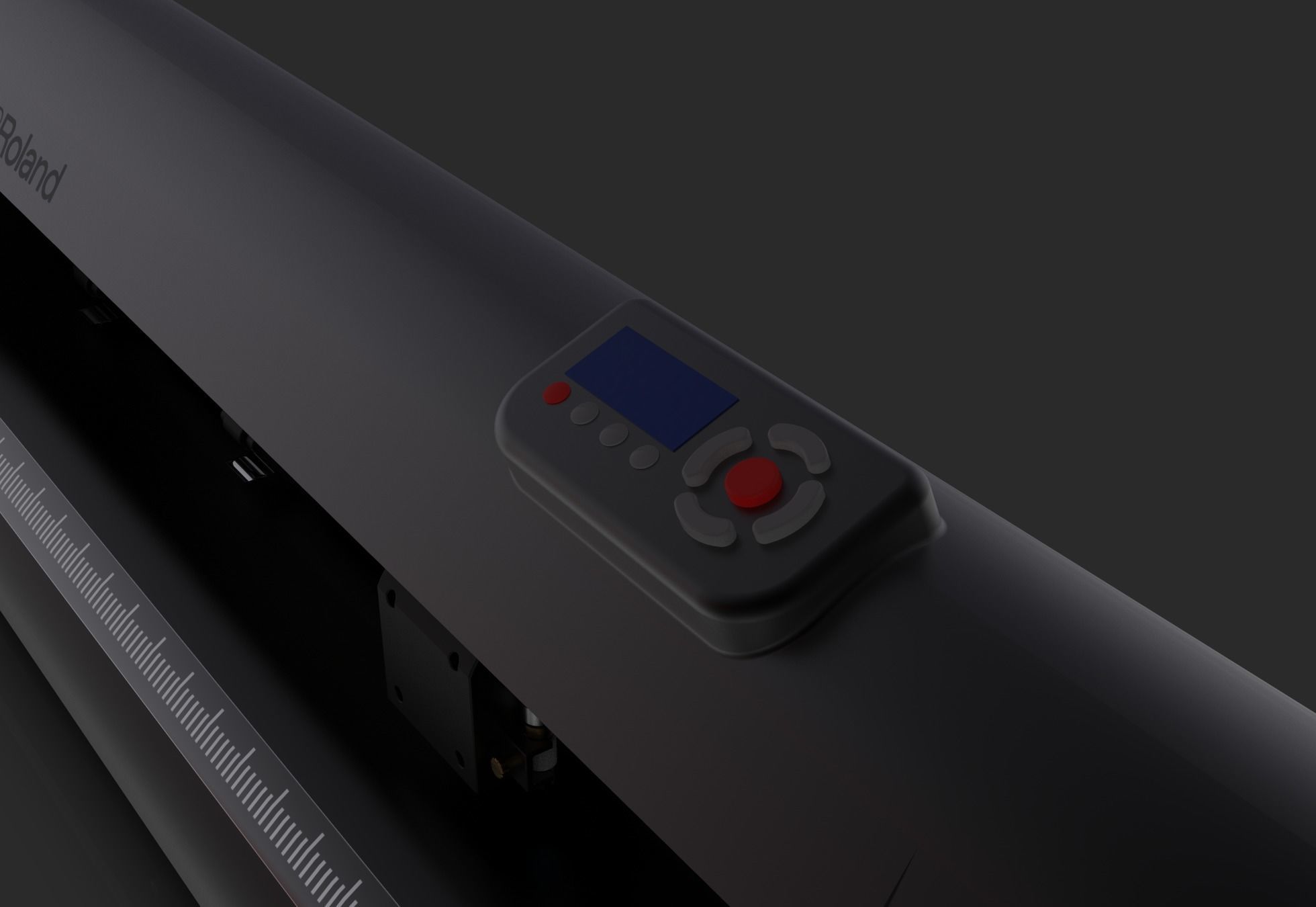 Roland Advanced Cutting Plotter Free low-poly 3D model_7