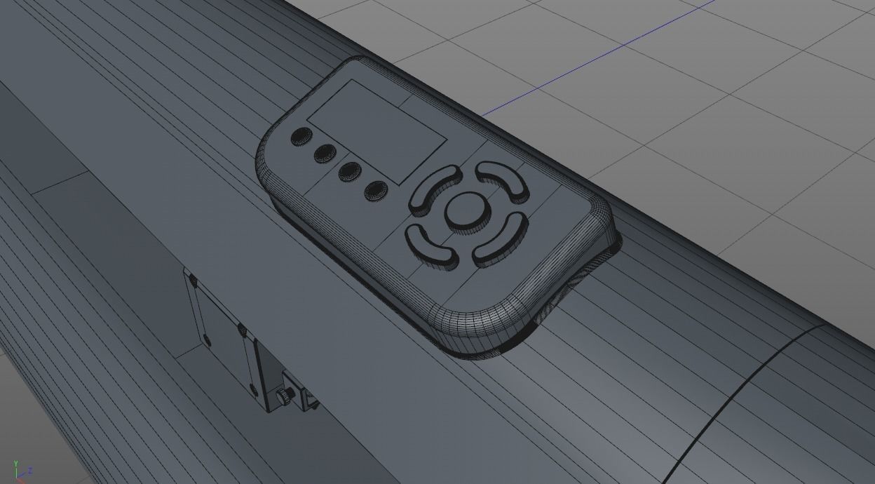 Roland Advanced Cutting Plotter Free low-poly 3D model_12