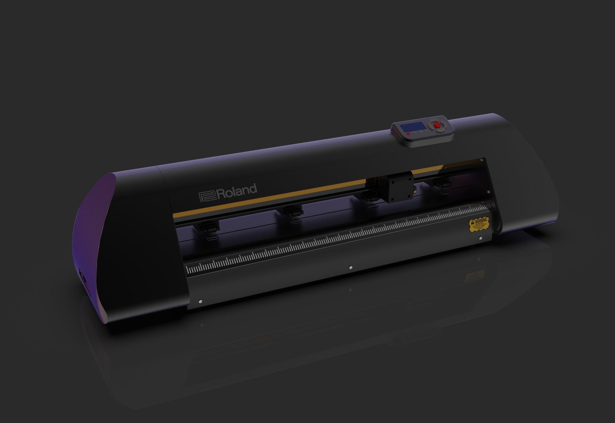 Roland Advanced Cutting Plotter Free low-poly 3D model_2