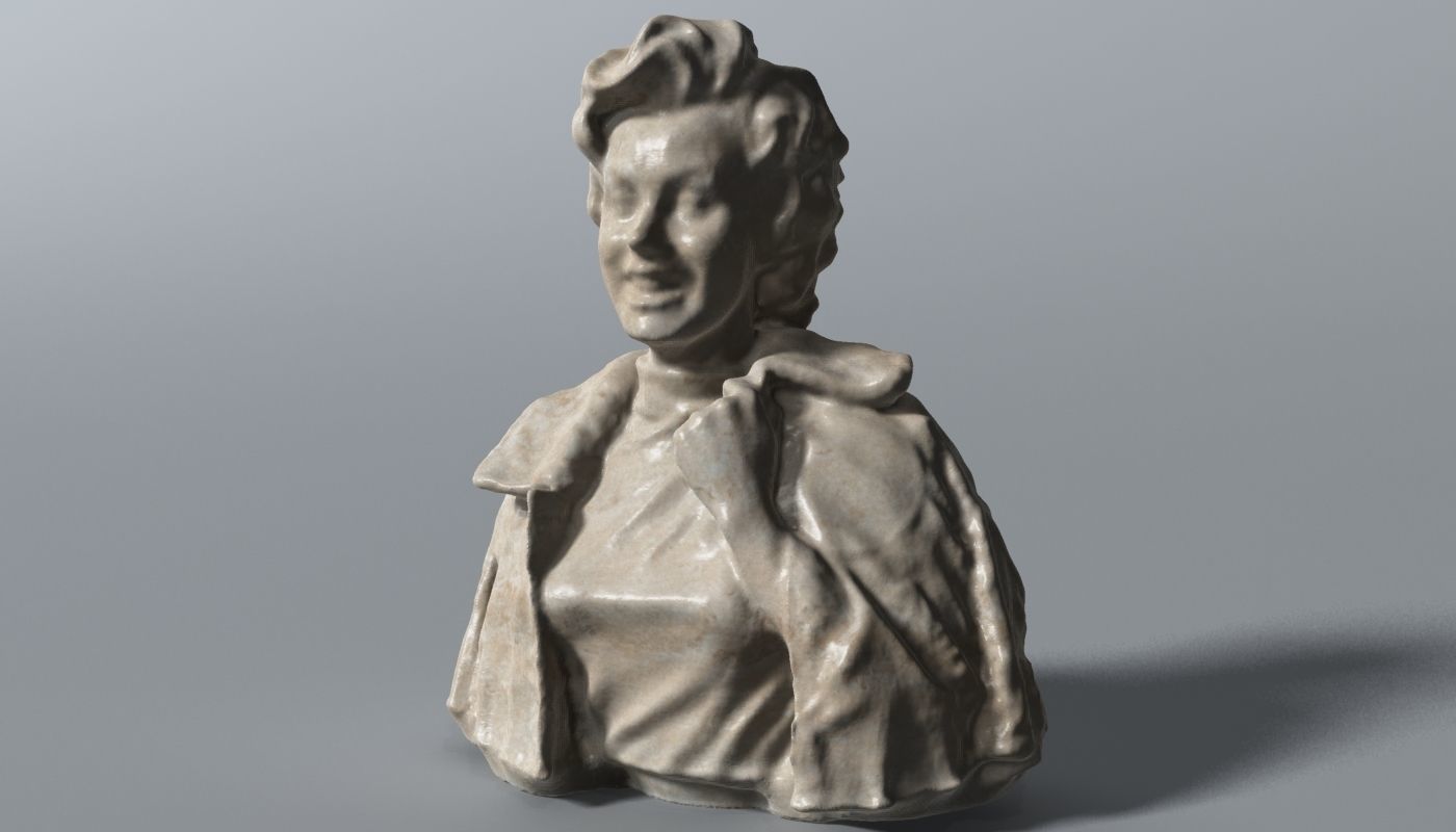 Marilyn Monroe Bust 3D model_5