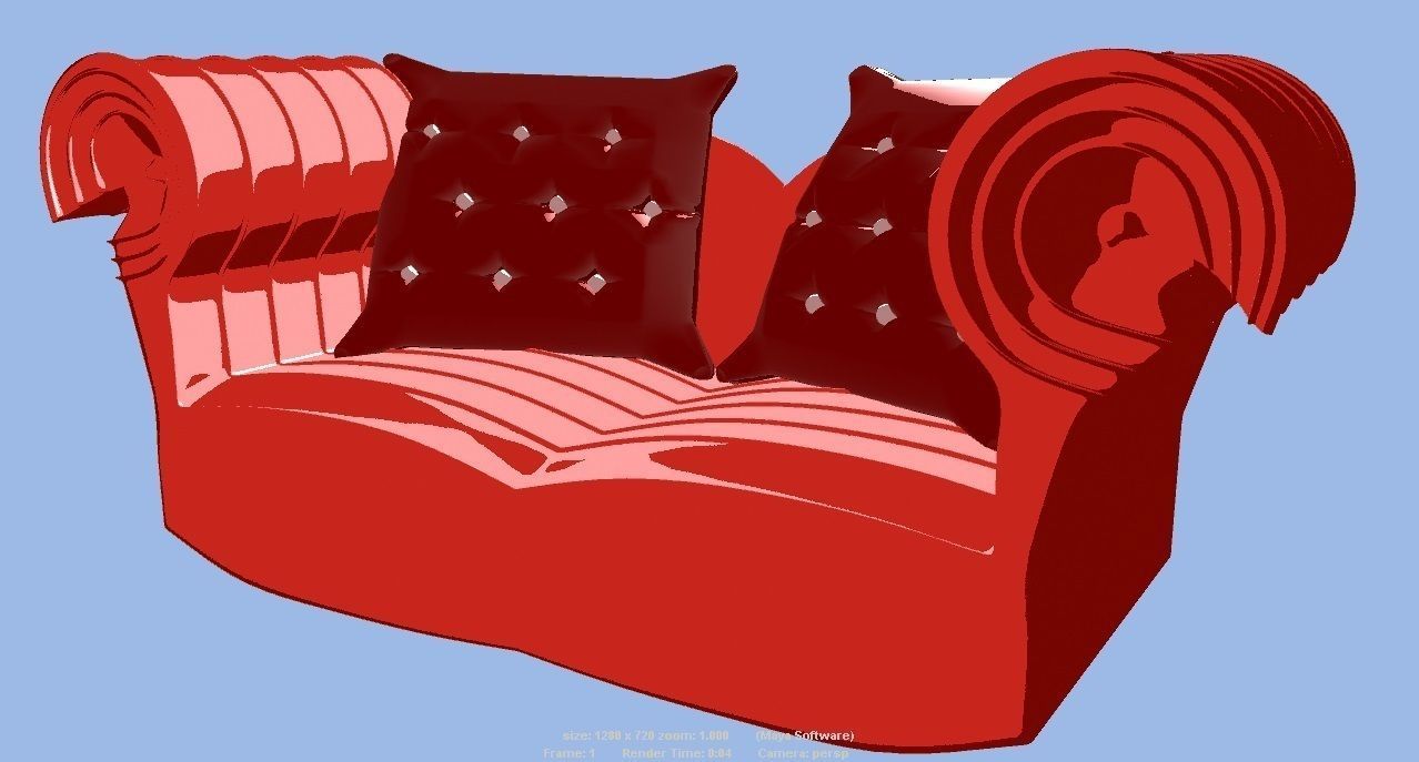 Couch -Sofa 3D print model_2