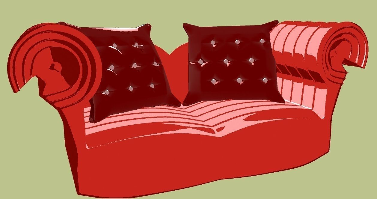 Couch -Sofa 3D print model_1