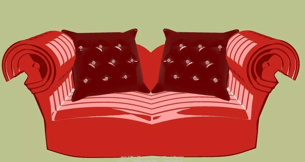 Couch -Sofa 3D print model_0