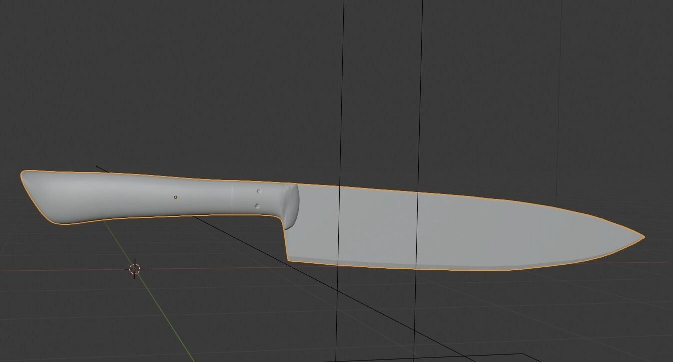 Chefs knife 3D model_8