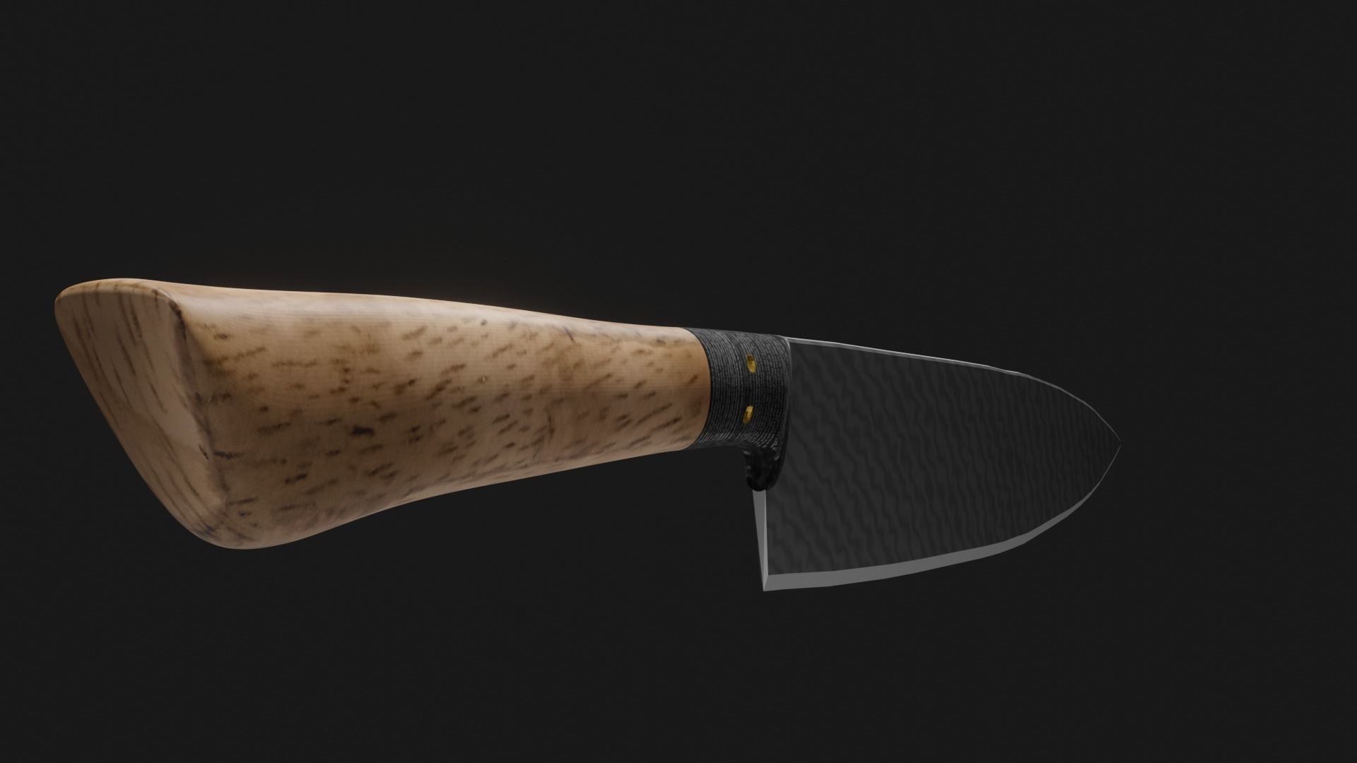 Chefs knife 3D model_3