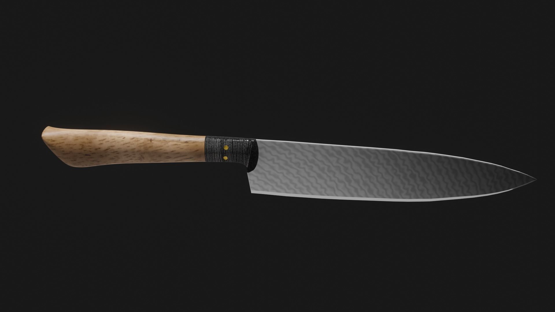 Chefs knife 3D model_7