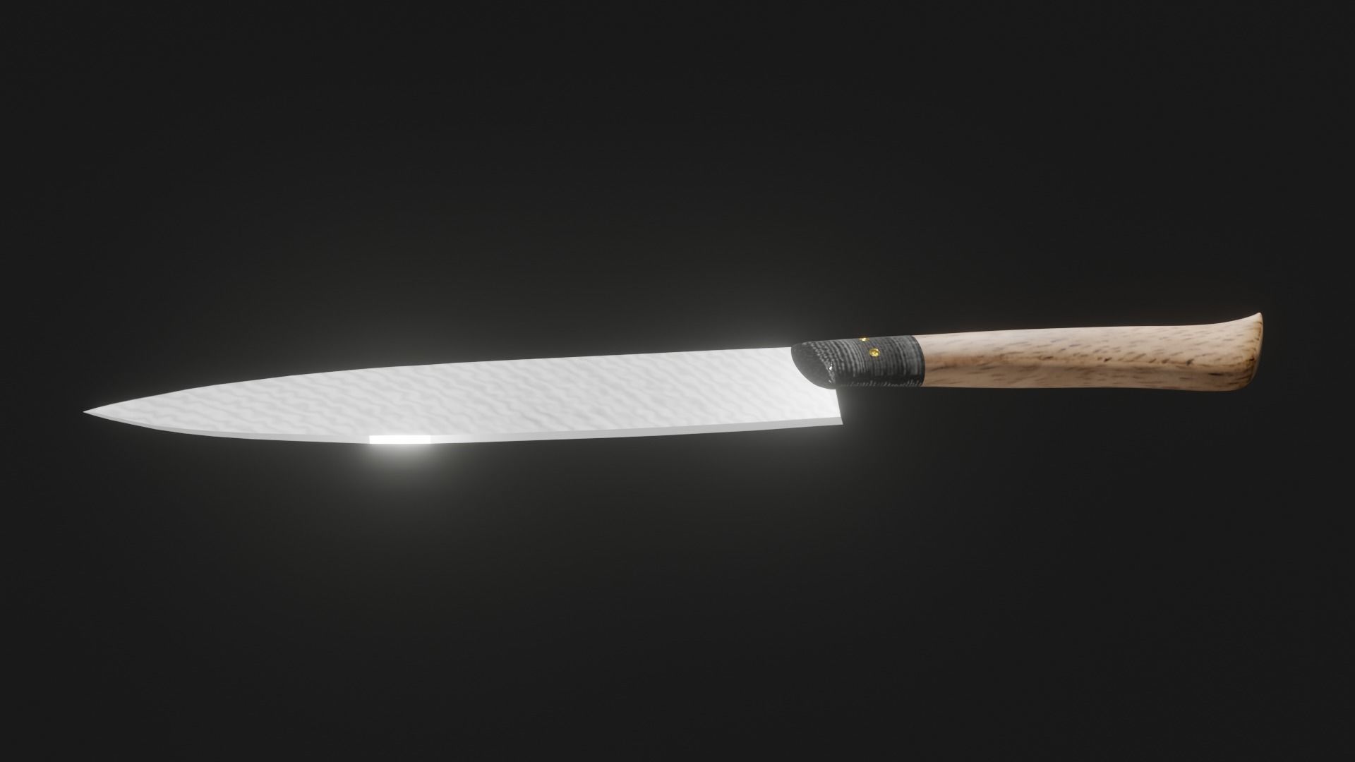 Chefs knife 3D model_2